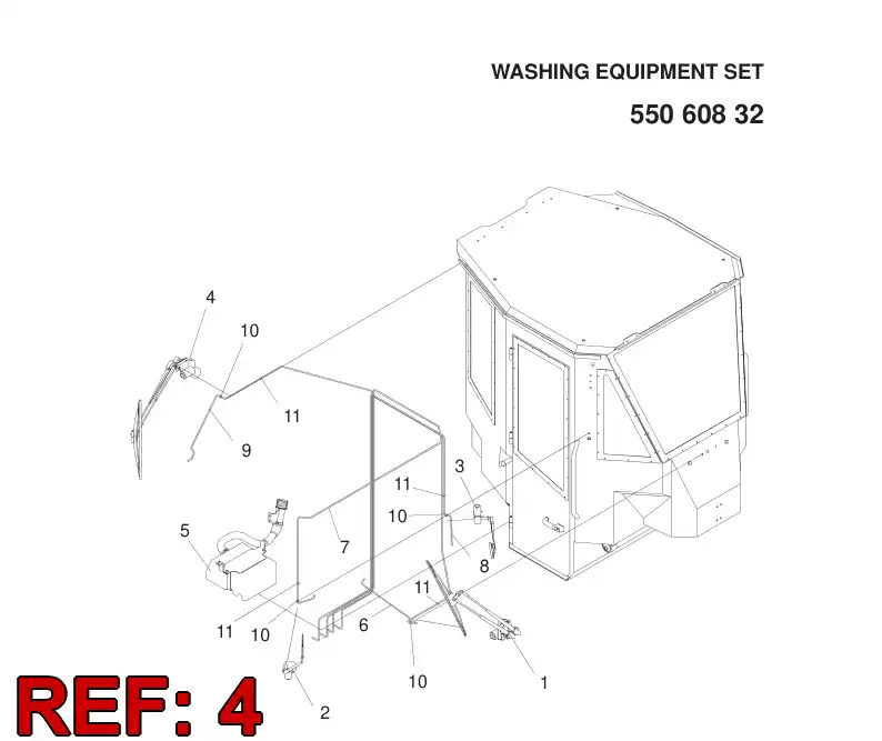 55052399 550 523 99 WIPER - Sandvik Technical Drawing