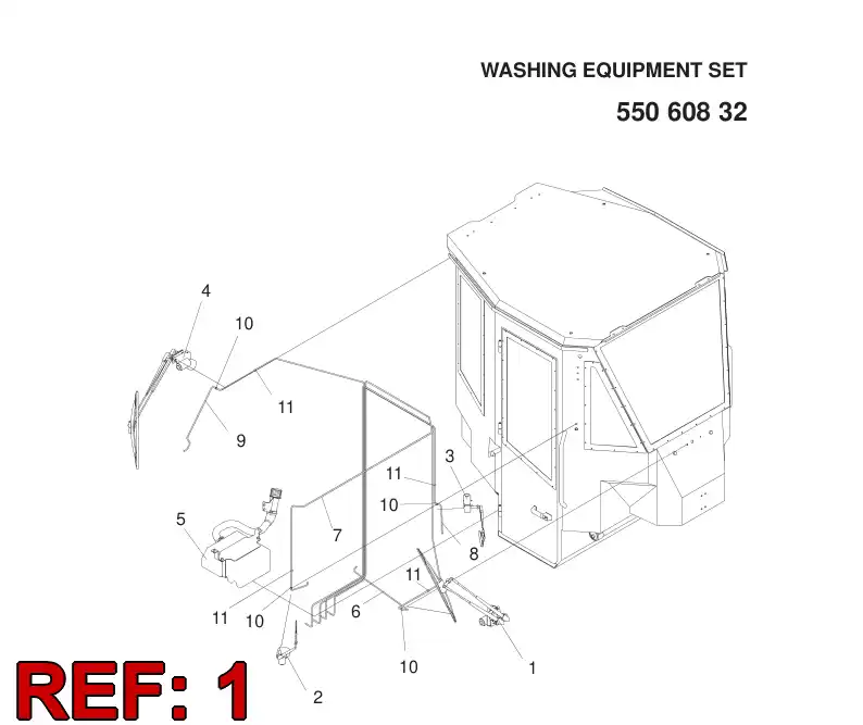 55052400 550 524 00 WIPER - Sandvik Technical Drawing