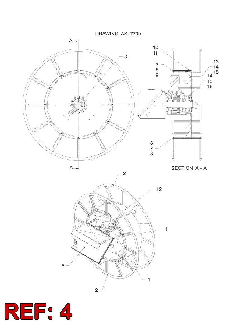 55052629 550 526 29 GEARBOX - Sandvik Technical Drawing