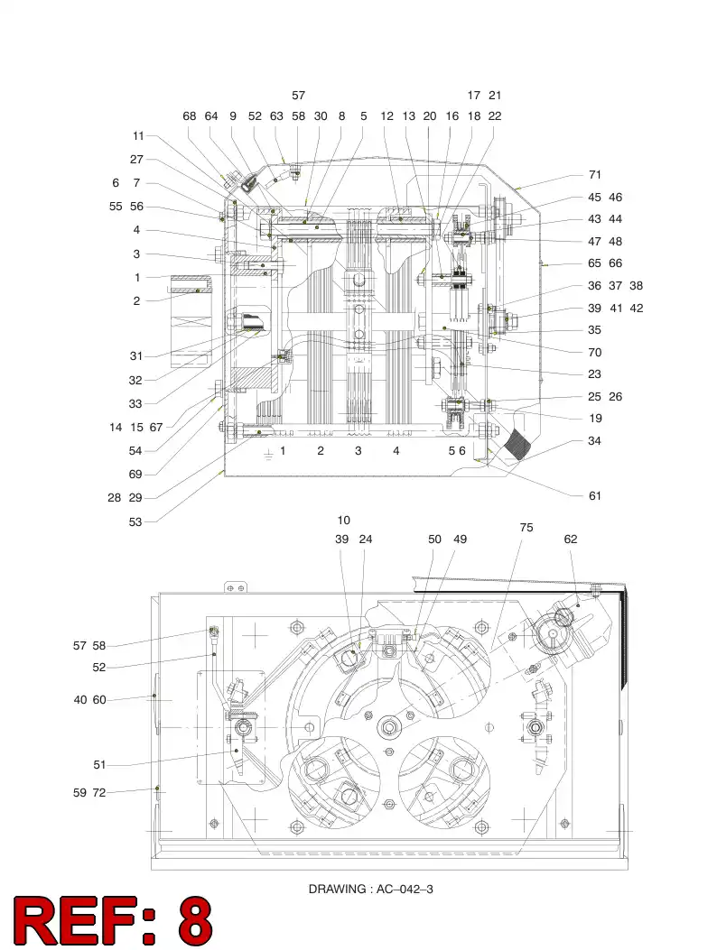 55052801 550 528 01 CONDUCTO - Sandvik Technical Drawing
