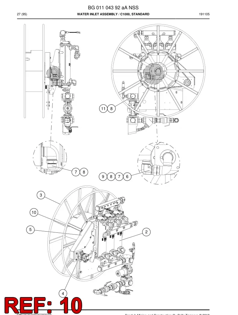 55052828 550 528 28 Bar, Locking - Sandvik Technical Drawing