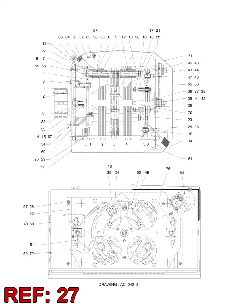 55052831 550 528 31 Plate, Base - Sandvik Technical Drawing