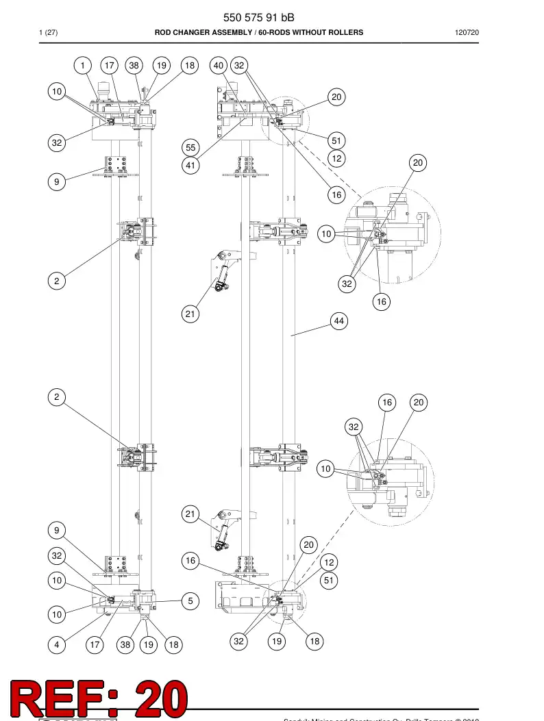 55052858 550 528 58 Ring - Sandvik Technical Drawing