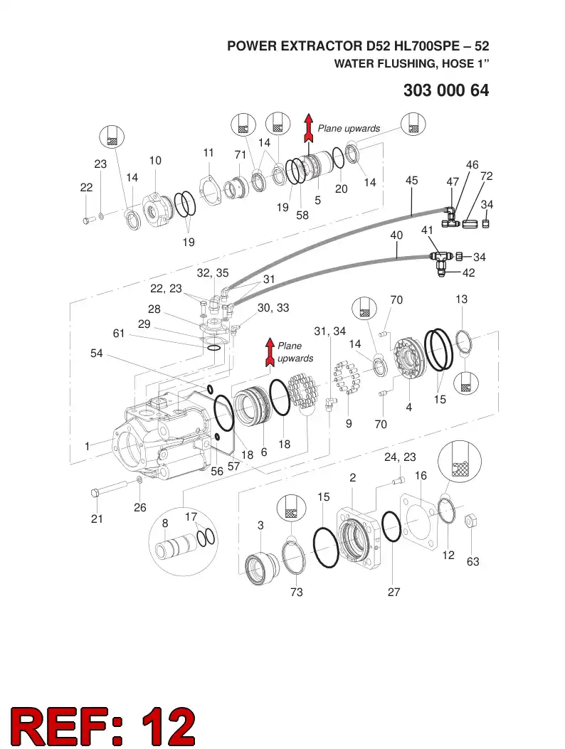 55052961 550 529 61 SEAL - Sandvik Technical Drawing