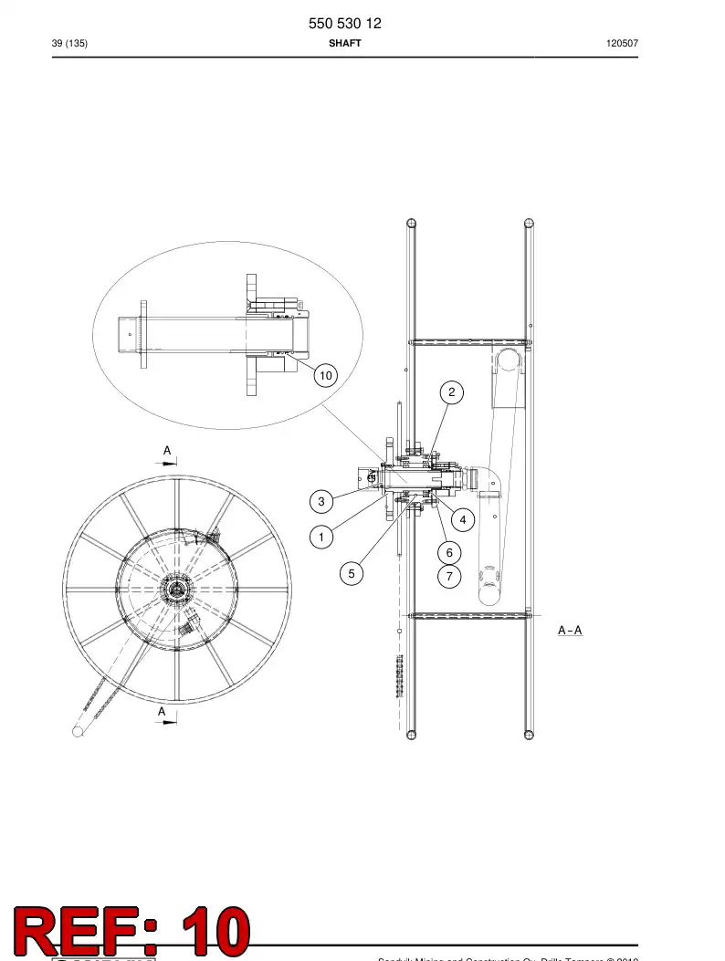 550 530 21 O-Ring - drawing