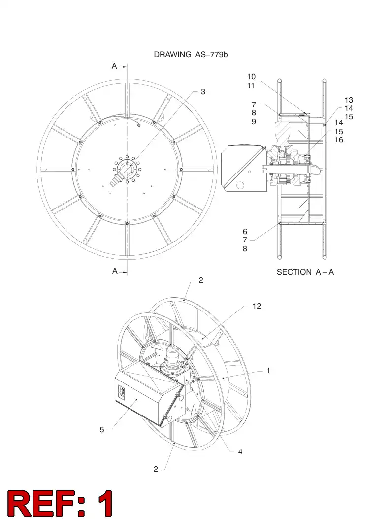 55053041 550 530 41 DRUM - Sandvik Technical Drawing