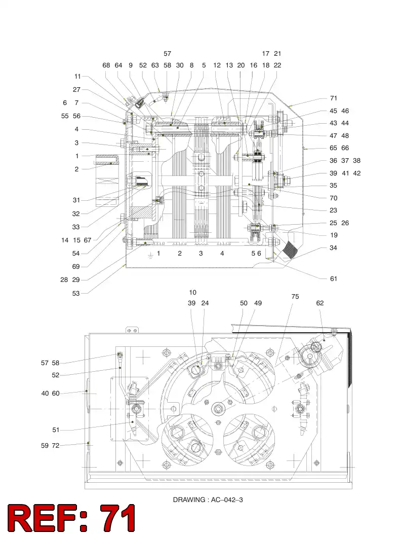 55053049 550 530 49 PLATE - Sandvik Technical Drawing