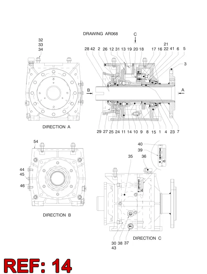 55053190 550 531 90 SCREW - Sandvik Technical Drawing