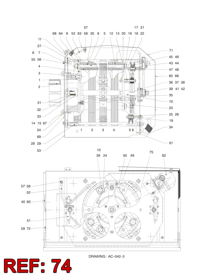 55053224 550 532 24 NUT - Sandvik Technical Drawing