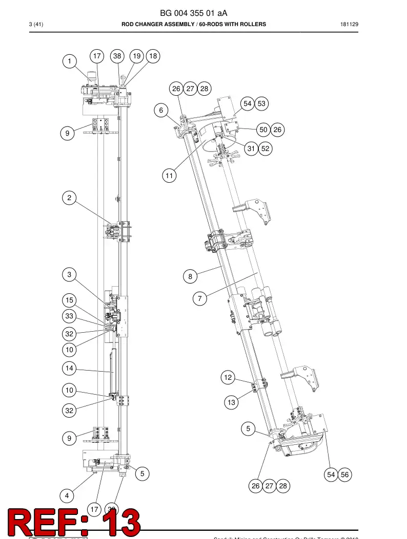 55053243 550 532 43 Plate lug - Sandvik Technical Drawing
