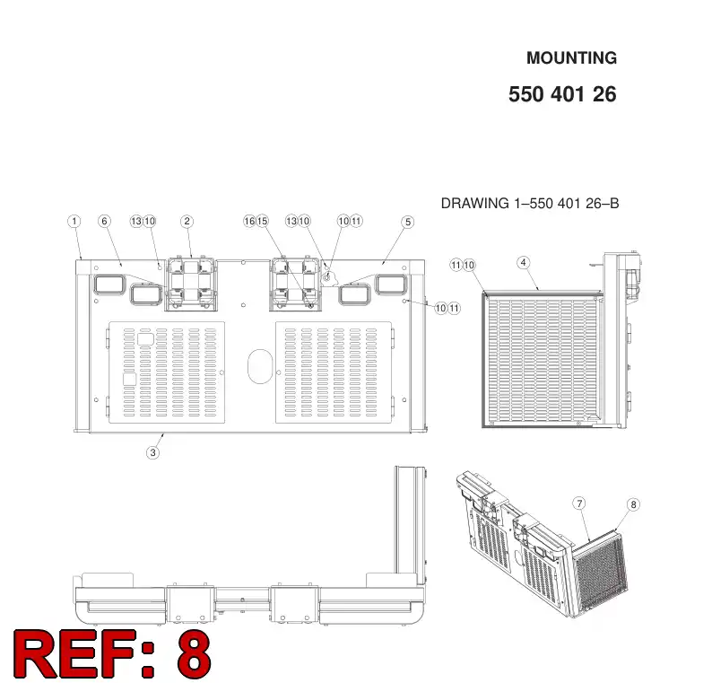 55053347 550 533 47 SEAL BAND - Sandvik Technical Drawing