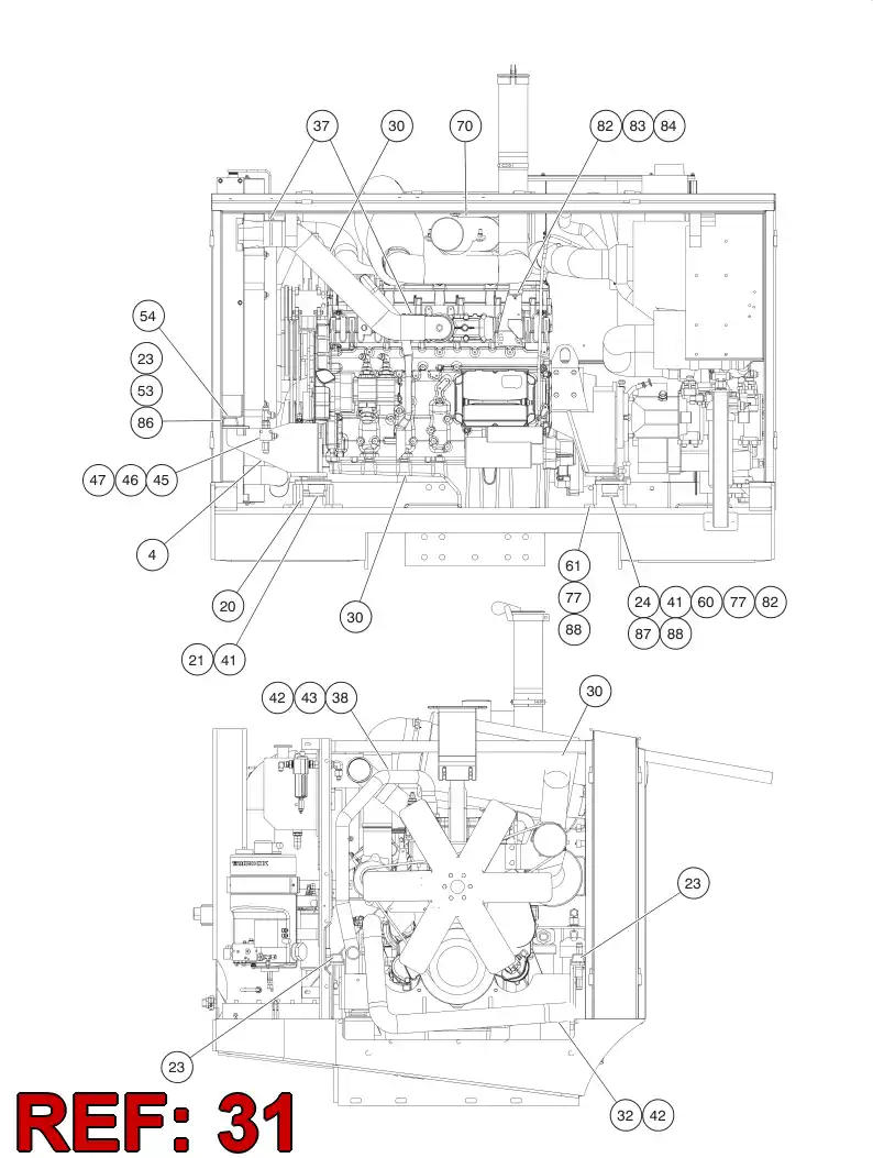 55053423 550 534 23 PRESSURE PIPE - Sandvik Technical Drawing