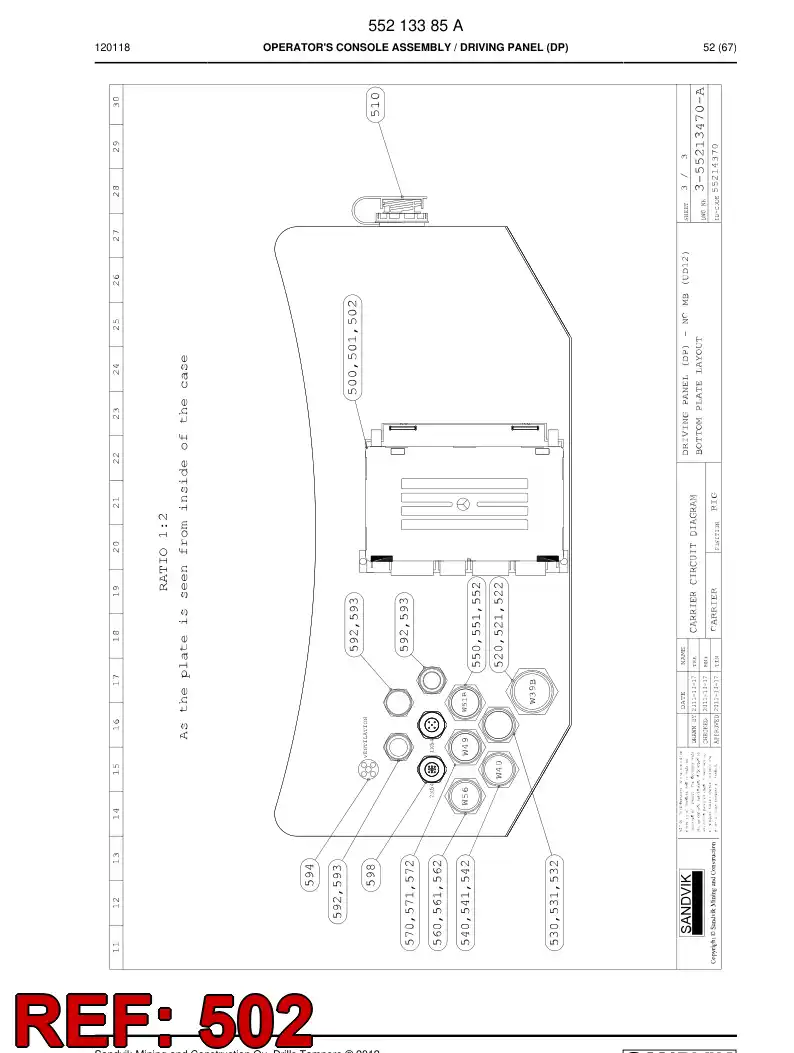 550 534 38a Programmed Electronic Assembly - drawing