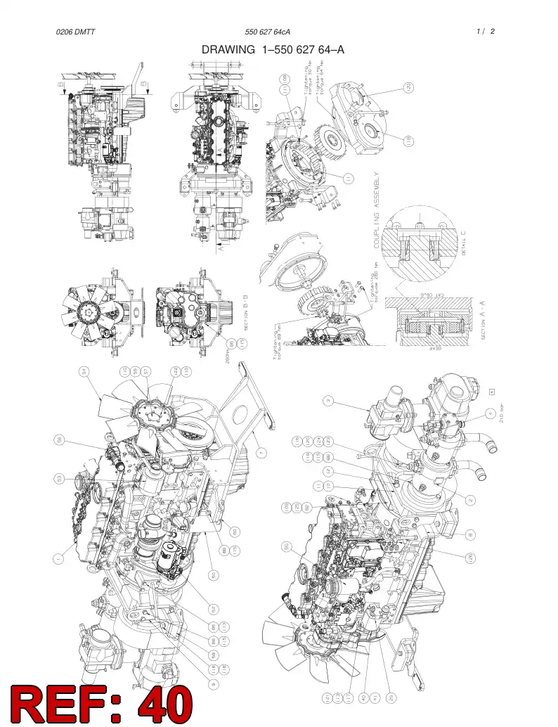 55053483 550 534 83 ADAPTER - Sandvik Technical Drawing