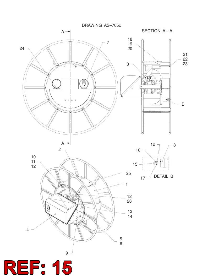 55053567 550 535 67 TIE ROD - Sandvik Technical Drawing