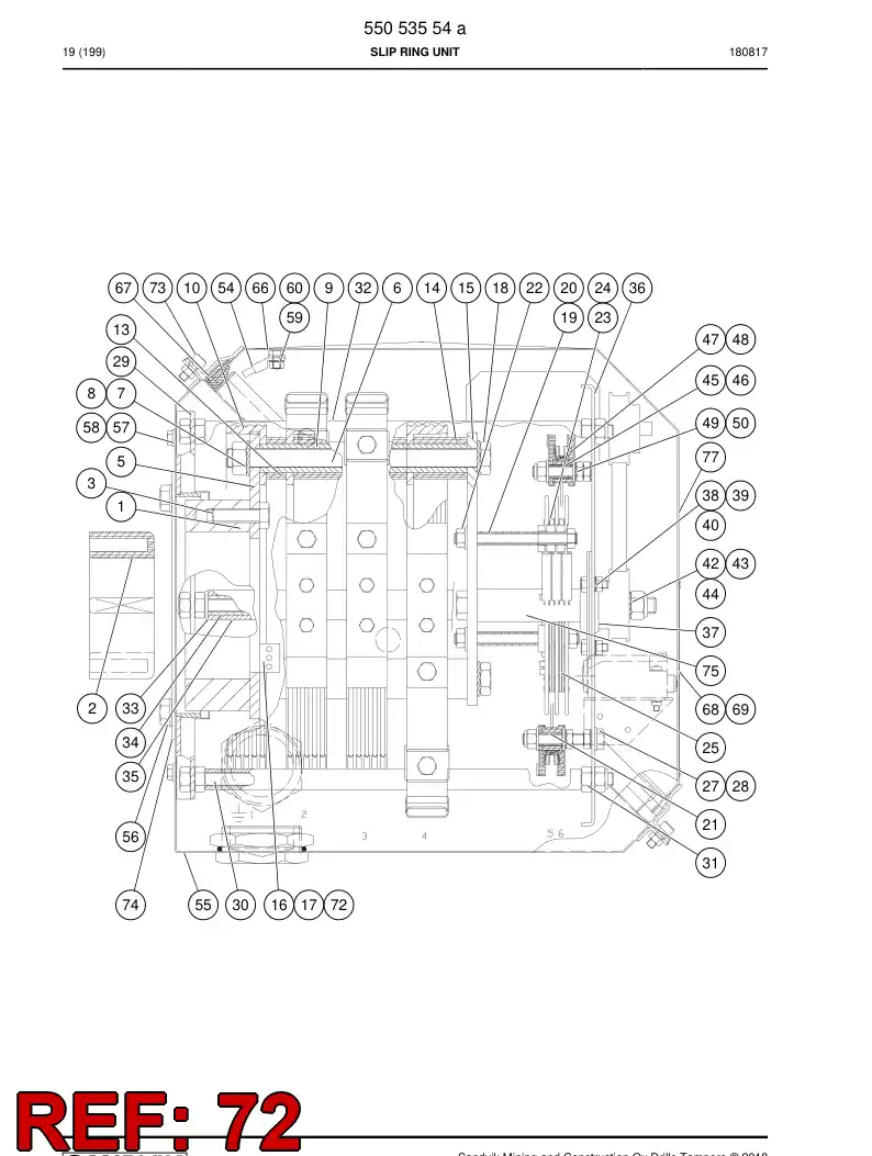 55053589 550 535 89 ESPACIADOR - Sandvik Technical Drawing