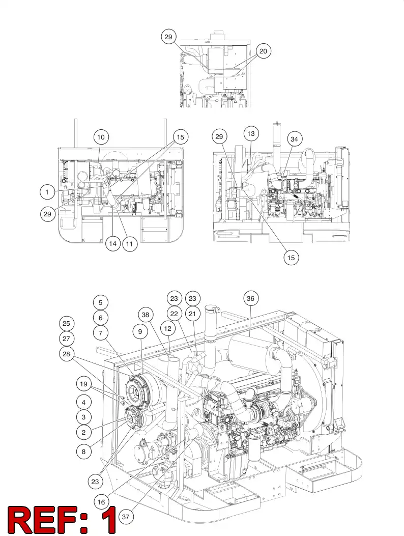 55053597 550 535 97 INTAKE PIPE - Sandvik Technical Drawing
