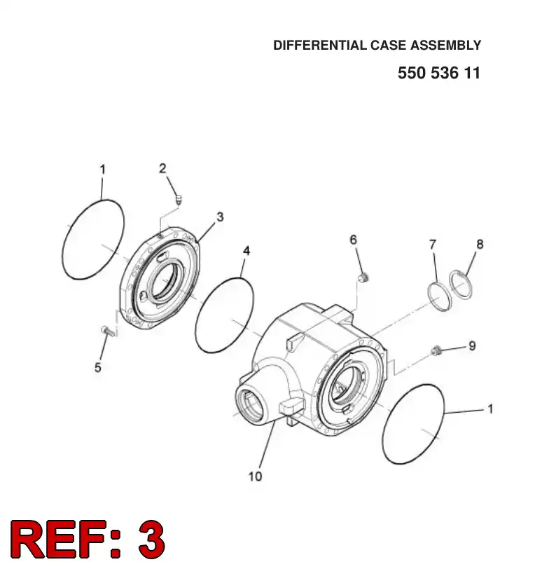 55053614 550 536 14 COVER - Sandvik Technical Drawing