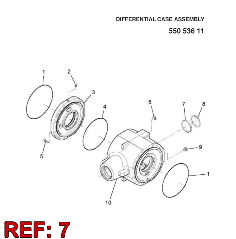 55053627 550 536 27 CONECTOR - Sandvik Technical Drawing