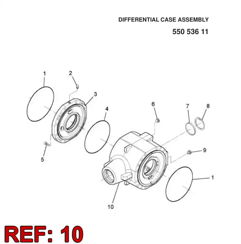 55053630 550 536 30 COMPARTIMENTO - Sandvik Technical Drawing