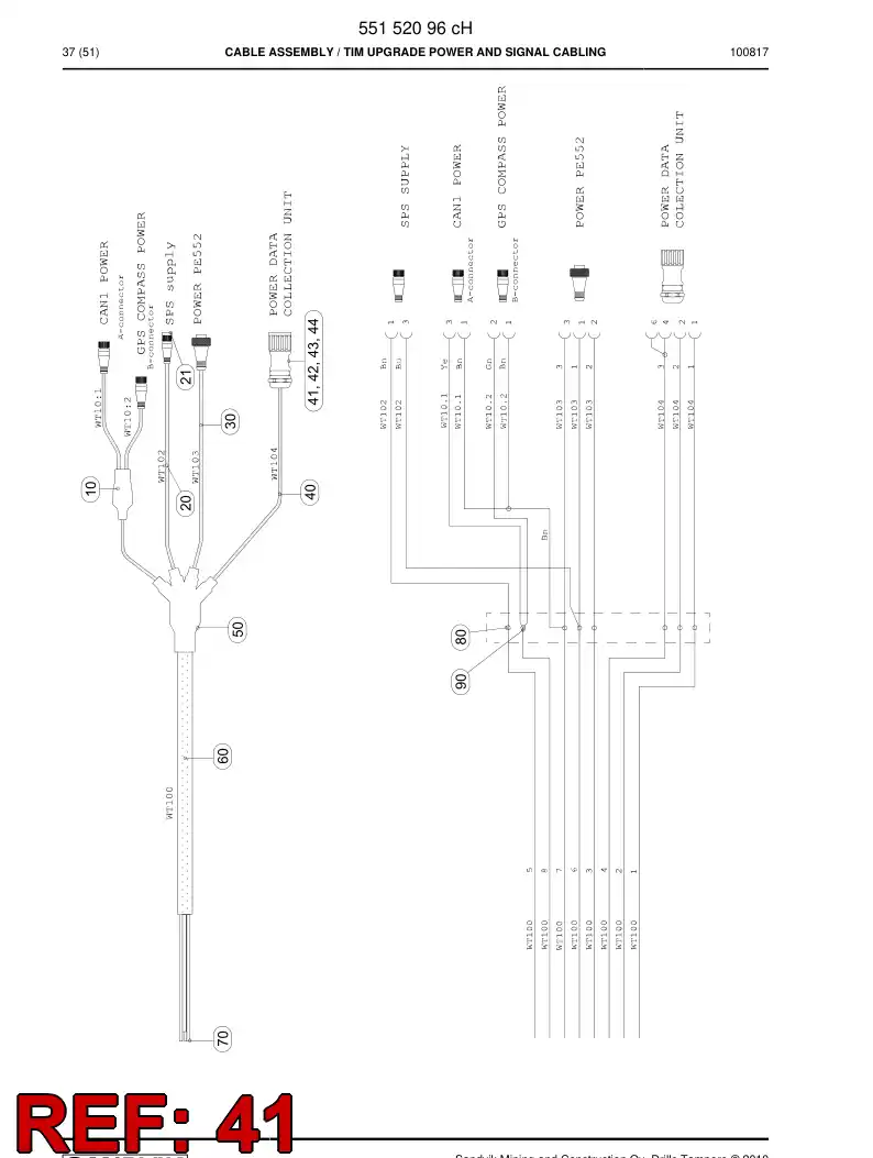 55053642c 550 536 42c Connector - Sandvik Technical Drawing