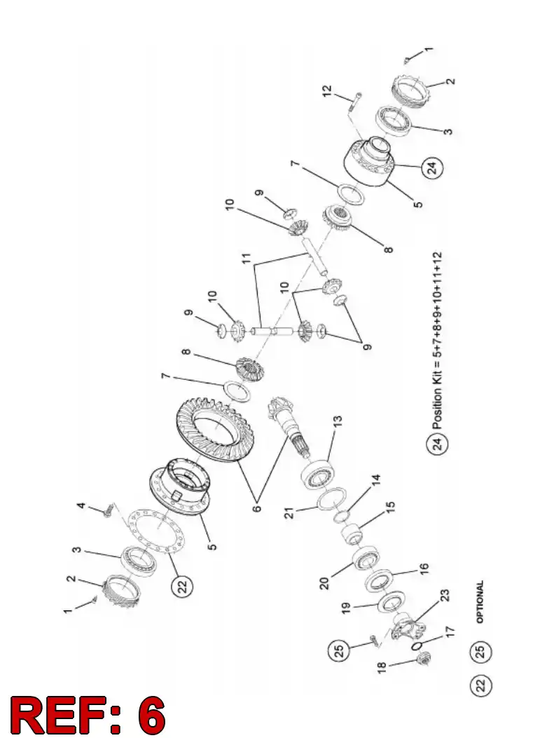 55053650 550 536 50 Ring Gear And Pinion Kit - Sandvik Technical Drawing