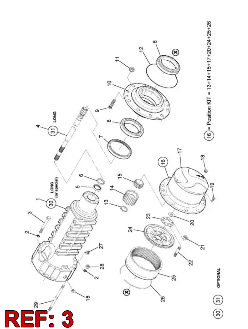 55053695 550 536 95 BOLT - Sandvik Technical Drawing