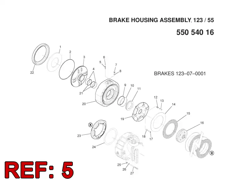 55053749 550 537 49 BLEED SCREW - Sandvik Technical Drawing