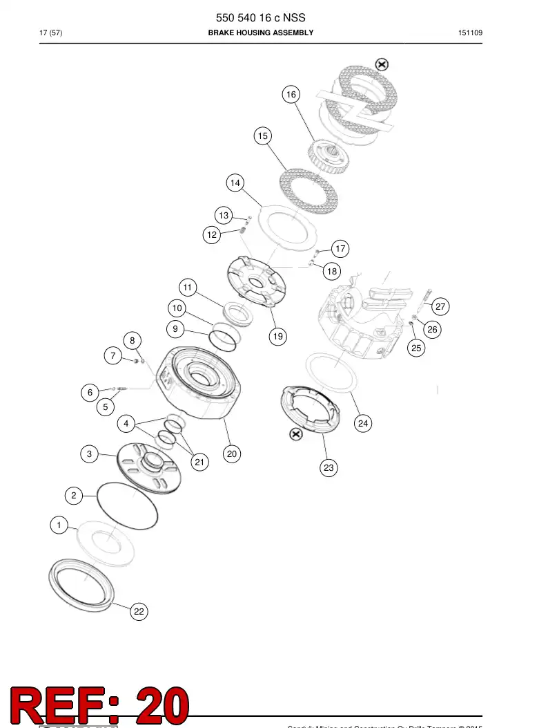 55053849a 550 538 49a Cover - Sandvik Technical Drawing