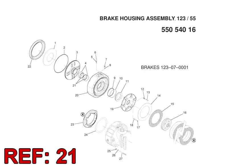 55053850 550 538 50 O-RING - Sandvik Technical Drawing