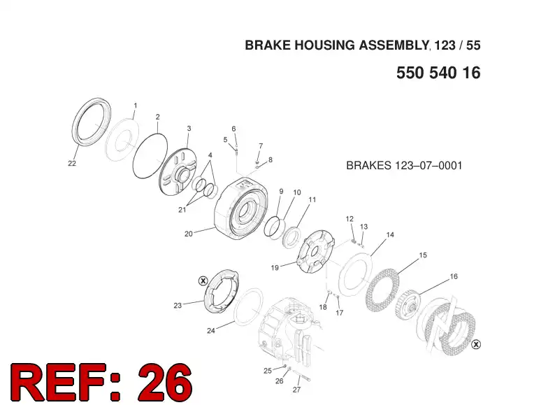 55053859 550 538 59 NUT - Sandvik Technical Drawing