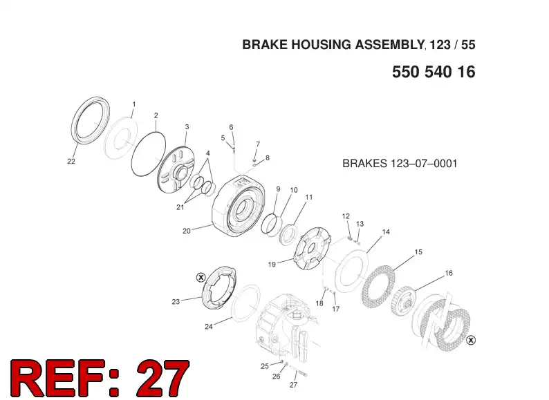 55053861 550 538 61 BOLT - Sandvik Technical Drawing