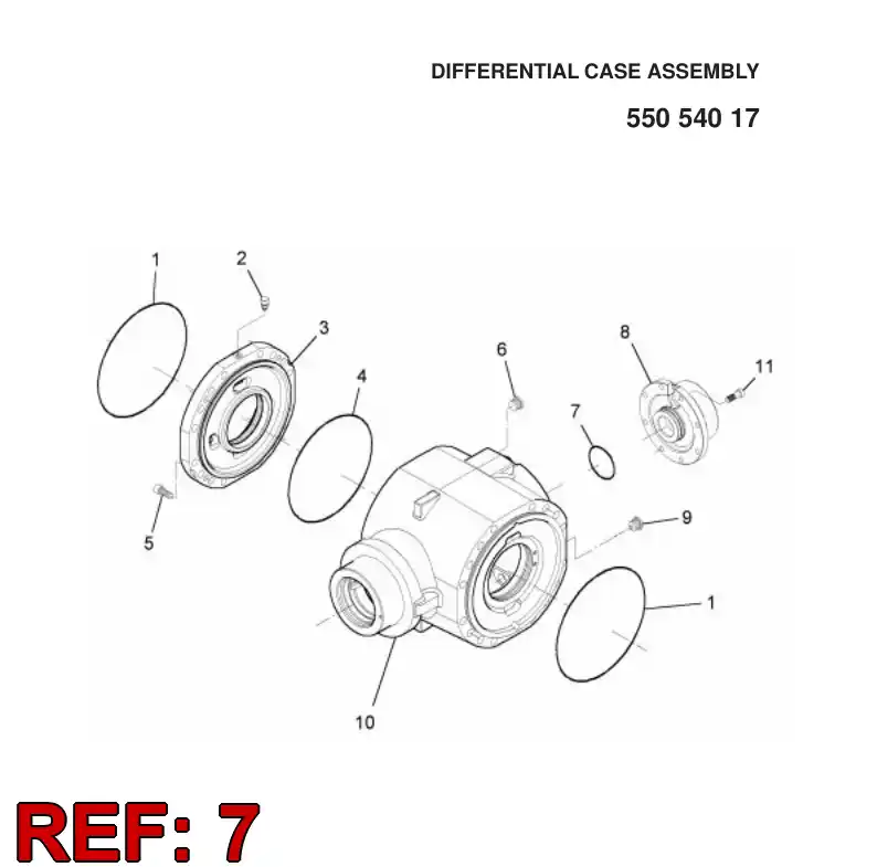 55053862 550 538 62 O-RING - Sandvik Technical Drawing