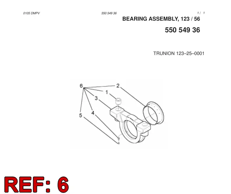 55053892 550 538 92 SUPPORT - Sandvik Technical Drawing