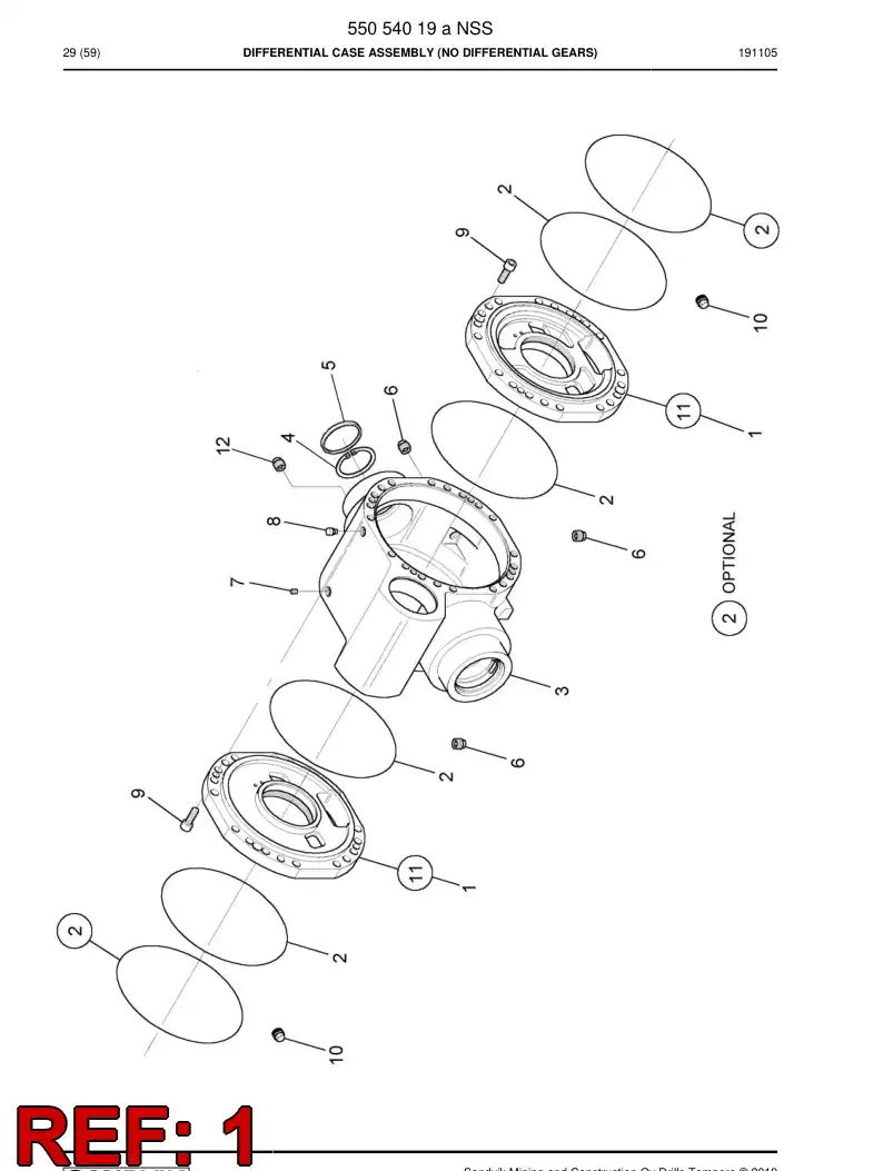 55053893 550 538 93 Cover - Sandvik Technical Drawing