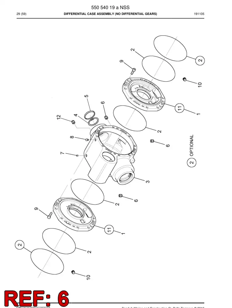 55053896 550 538 96 Plug - Sandvik Technical Drawing