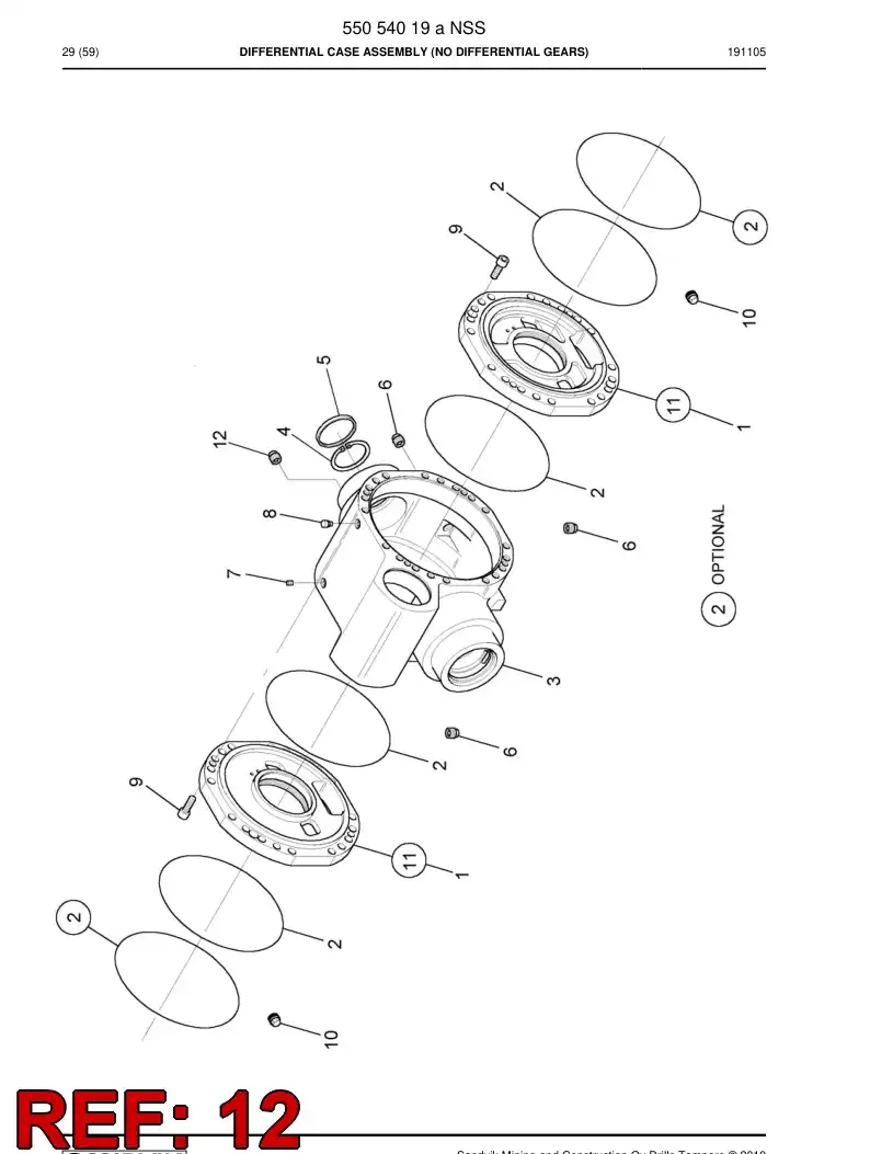 55053902 550 539 02 Plug - Sandvik Technical Drawing
