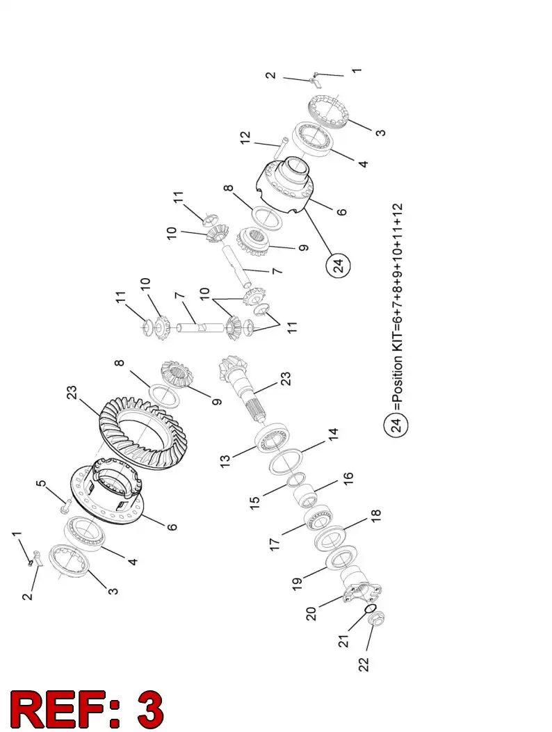 55053912 550 539 12 RING NUT - Sandvik Technical Drawing
