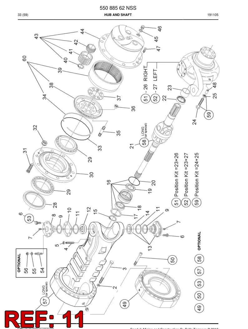 55053926 550 539 26 Shield, Dust - Sandvik Technical Drawing