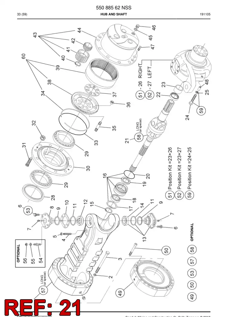 55053934 550 539 34 SEAL - Sandvik Technical Drawing