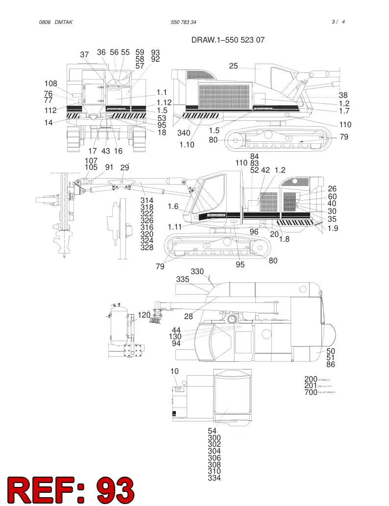 55053947 550 539 47 DECAL - Sandvik Technical Drawing