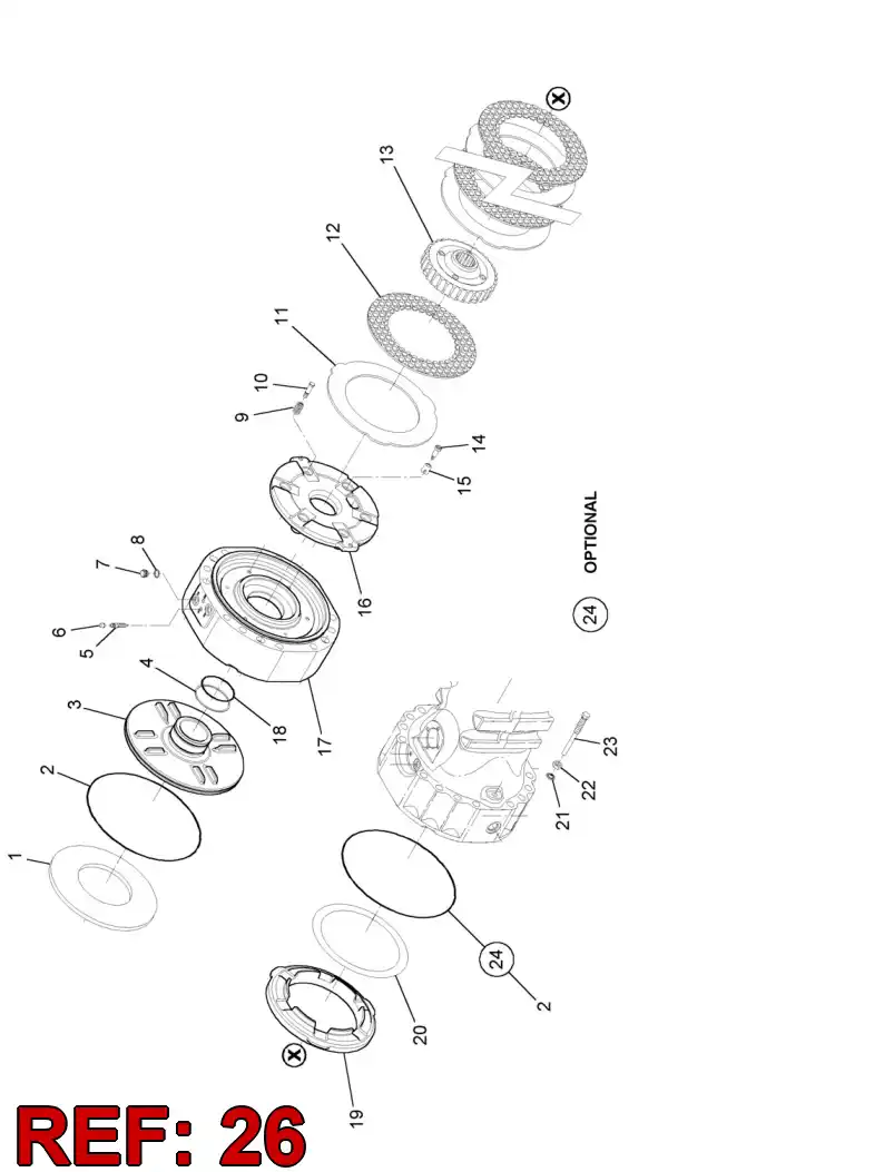 55053977 550 539 77 BACK UP RING - Sandvik Technical Drawing