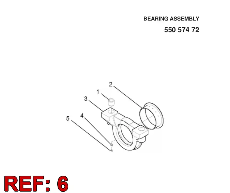 55053998 550 539 98 SUPPORT - Sandvik Technical Drawing