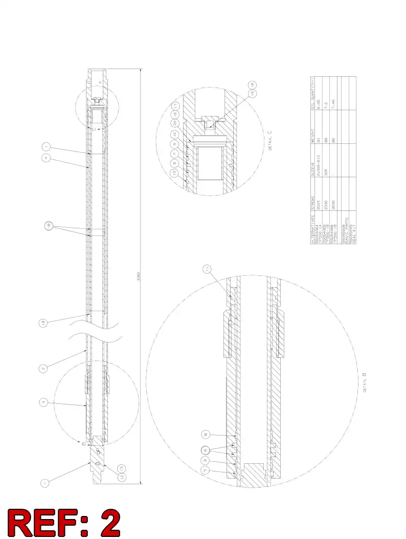 55054068 550 540 68 Tube, Cylinder - Sandvik Technical Drawing