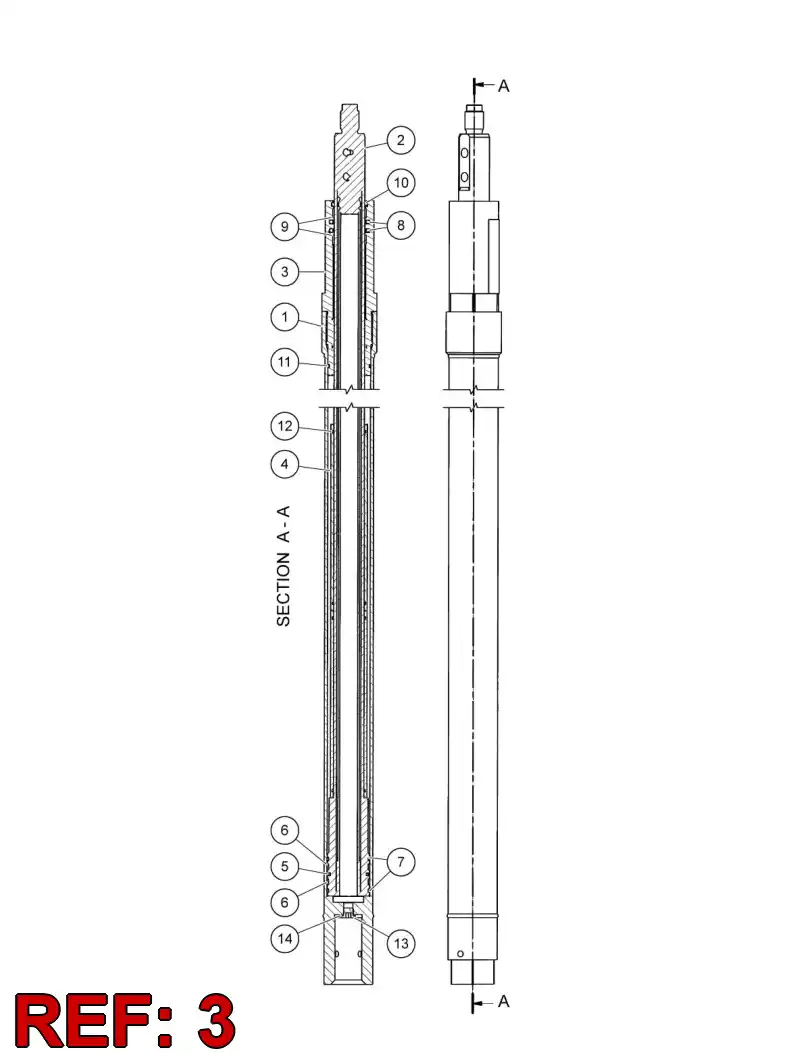 55054070 550 540 70 CYLINDER COVER - Sandvik Technical Drawing