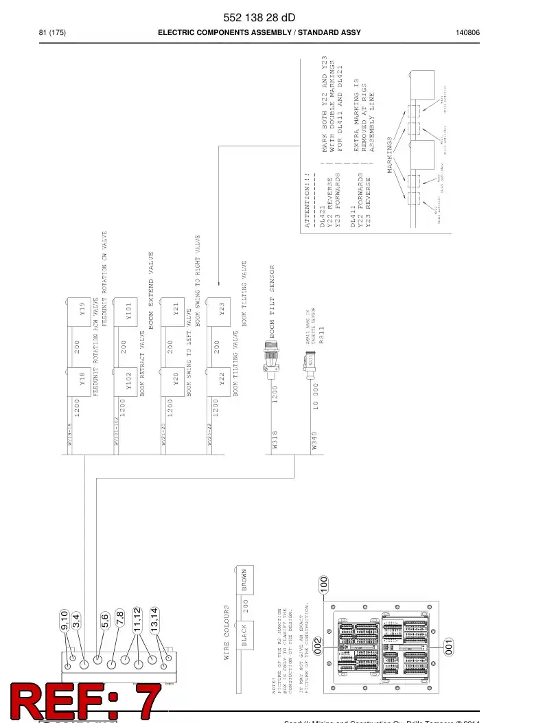 55054501 550 545 01 Bushing, Rubber - Sandvik Technical Drawing