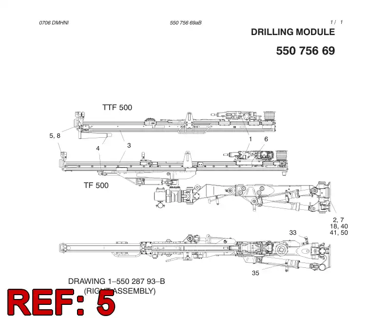 55054522 550 545 22 RETAINING CENTRALIZER (PITO) - Sandvik Technical Drawing