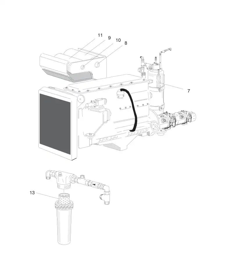 55054528a 550 545 28a SERVICE PARTS FOR RANGER - Sandvik Technical Drawing