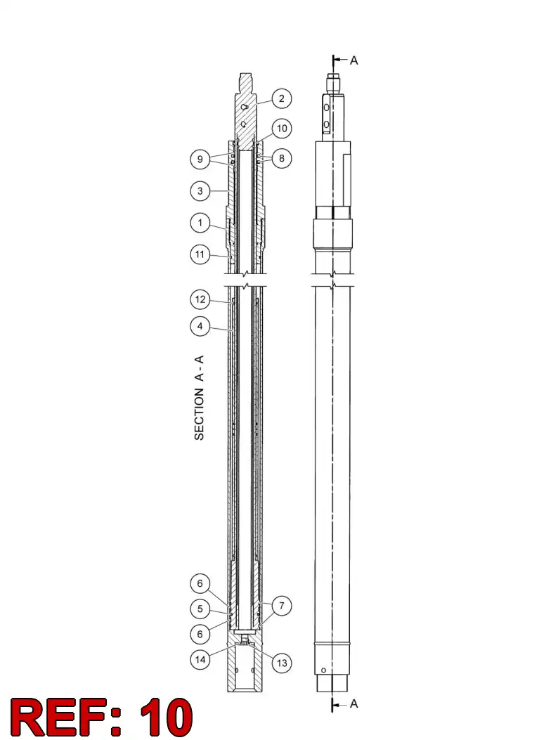 55054602 550 546 02 WIPER - Sandvik Technical Drawing