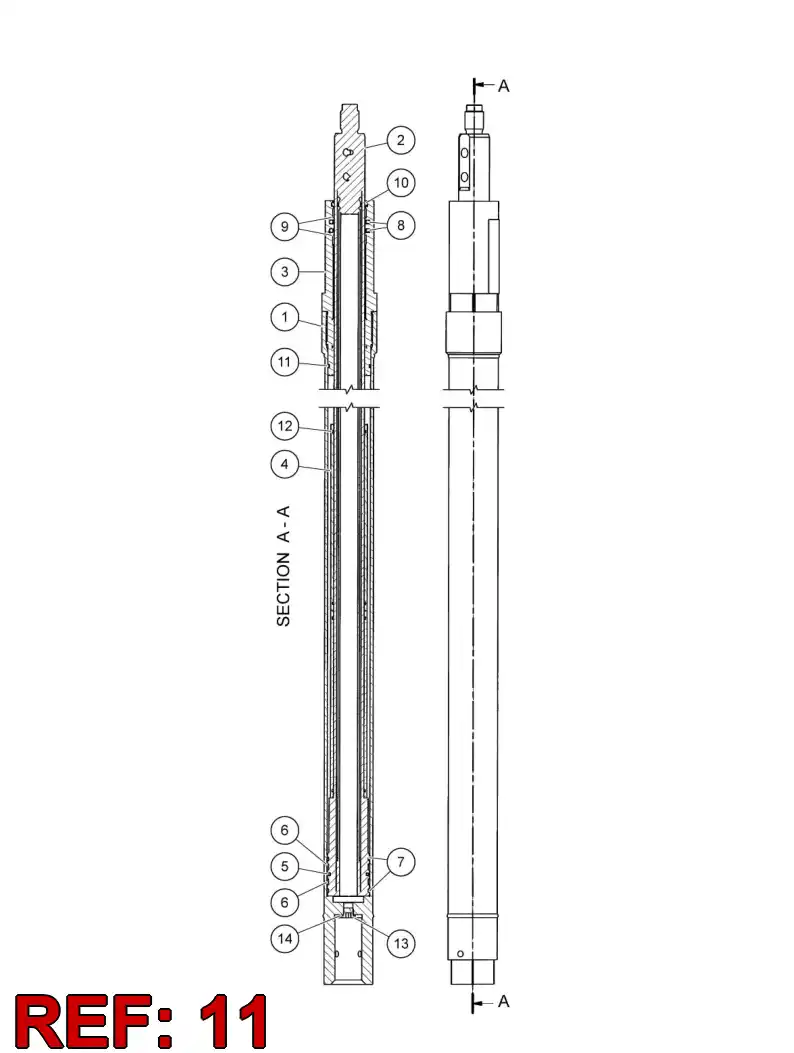55054603 550 546 03 SEAL - Sandvik Technical Drawing